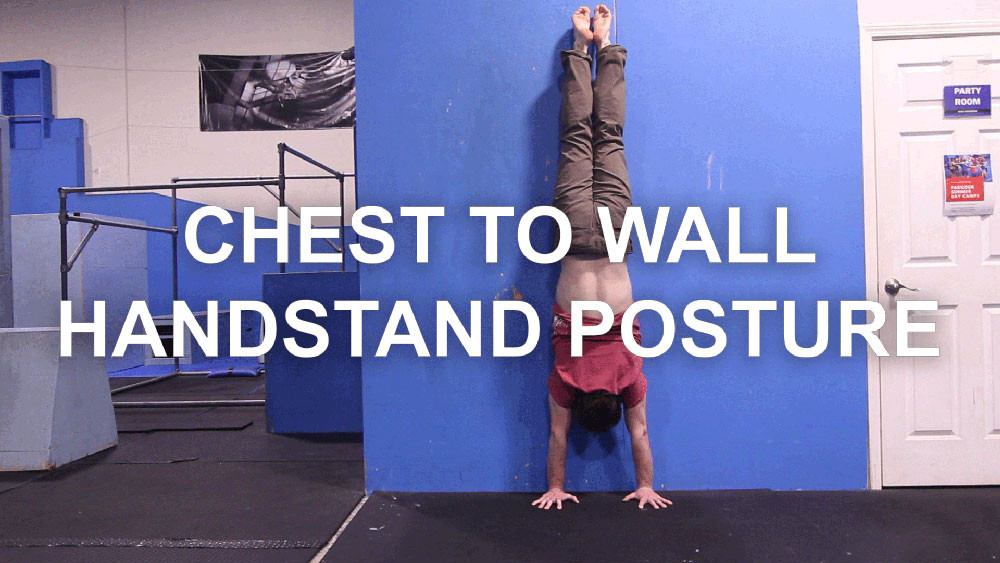 Chest to Wall Handstand Posture